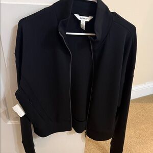 SPANX Women's Classic Black Bomber Jacket